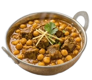 Rindfleisch mit Channa