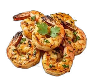 Knoblauch-Garnelen Tikka